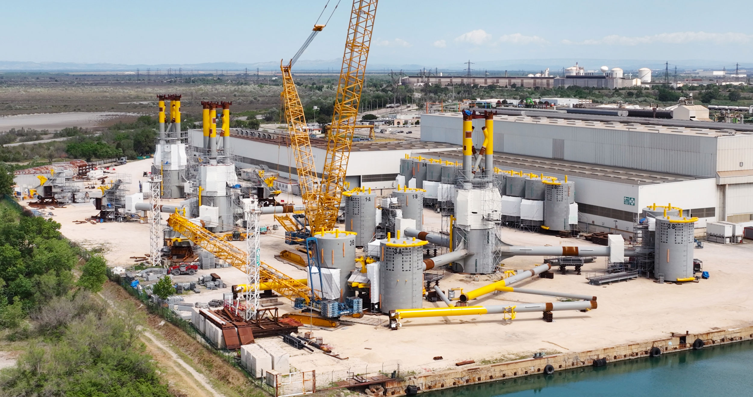 Construction et assemblage des flotteurs